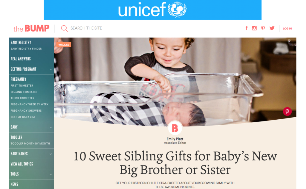 10 Sweet sibling gifts for baby's new big brother or sister fresh 48 featured on the bump