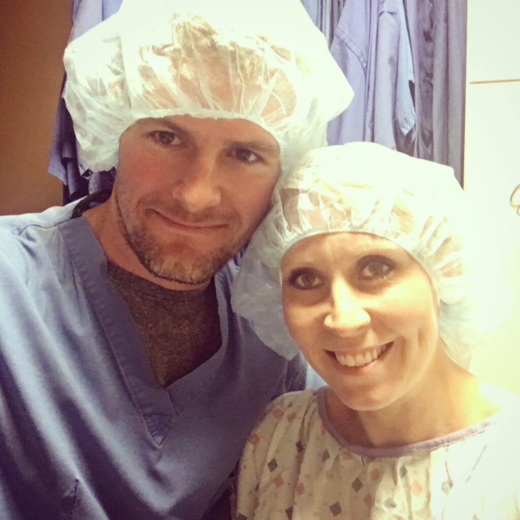 Couple about to go in for an embryo transfer during an IVF process. Why I don't want to forget what it's like to struggle with infertility.