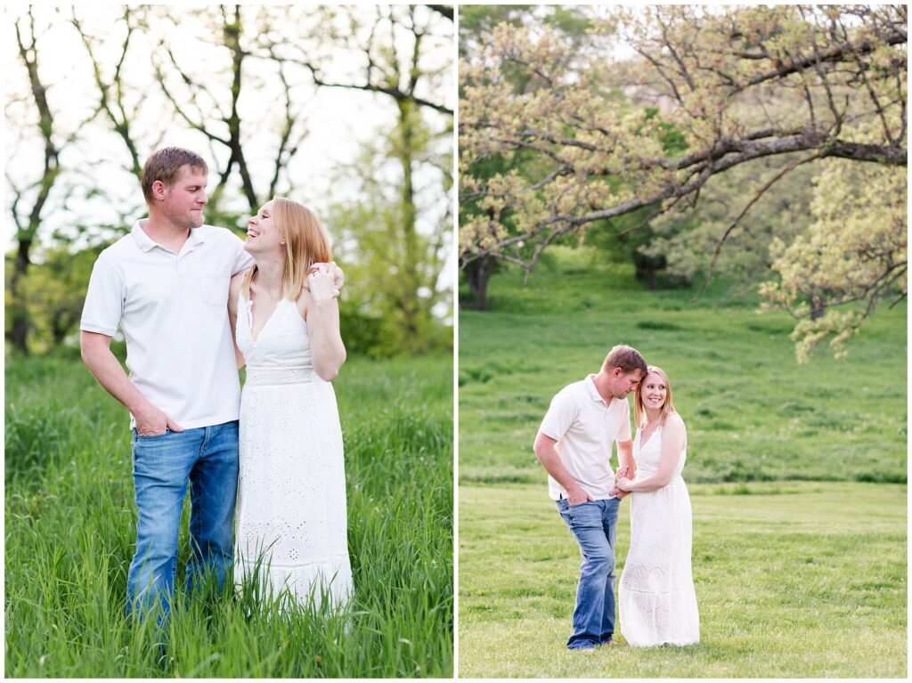 10 Year Anniversary Photo Session | Couples Poses | Engagement Poses | Pasture Session | Iowa Wedding Photographer | CB Studio