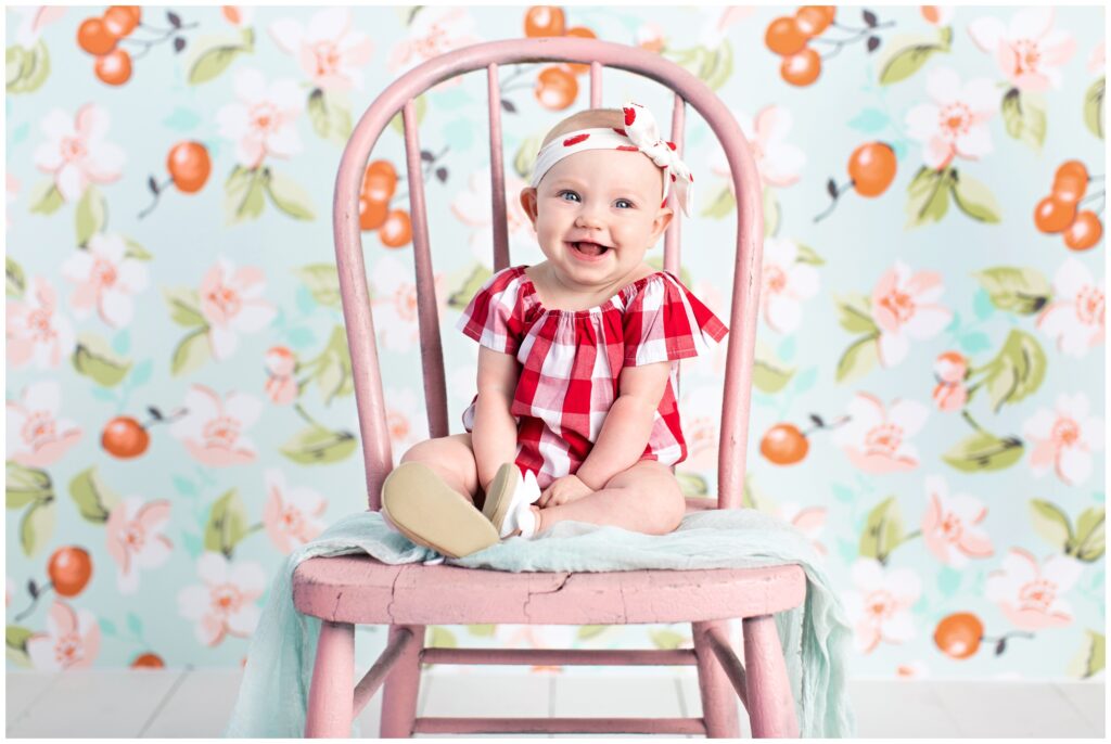 Cherry Sitter Session | Iowa Baby Photographer | CB Studio