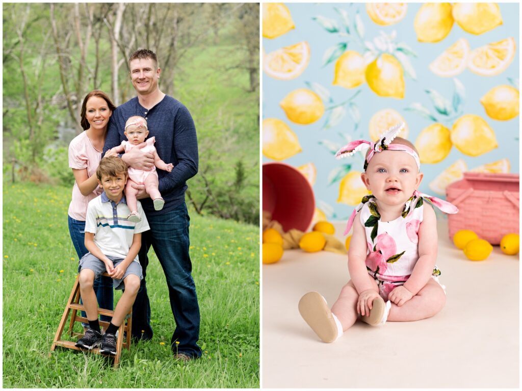 Family/Pink Lemonade Sitter Session | Iowa Baby Photographer | CB Studio