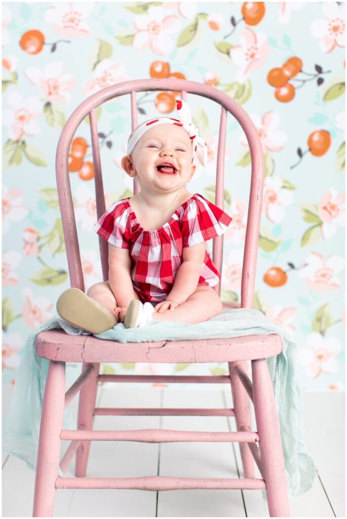 Cherry Sitter Session | Iowa Baby Photographer | CB Studio
