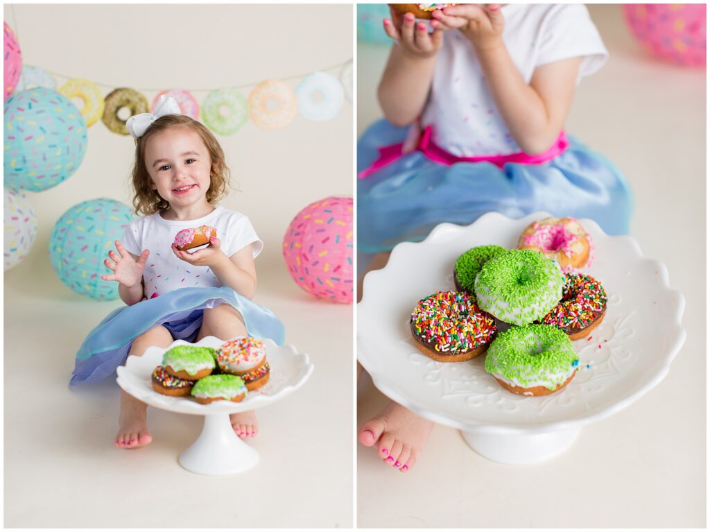 Donut Cake Smash Session | Iowa Children Photographer | CB Studio