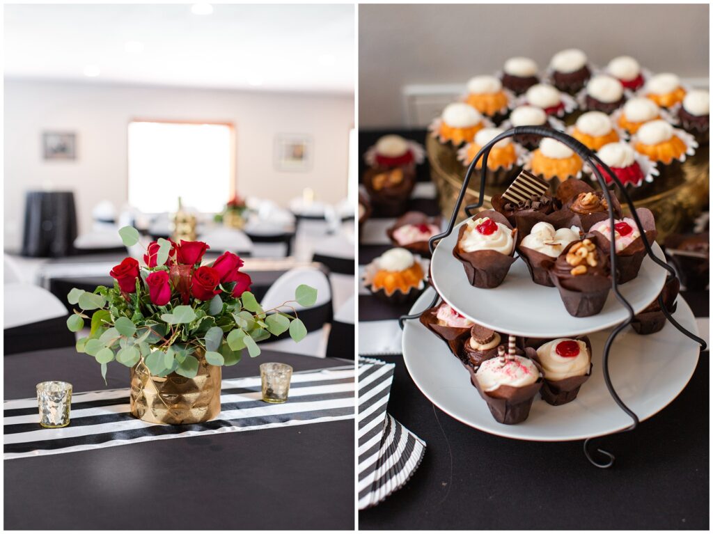 Dessert appetizer wedding reception | Iowa Wedding Photographer | CB Studio