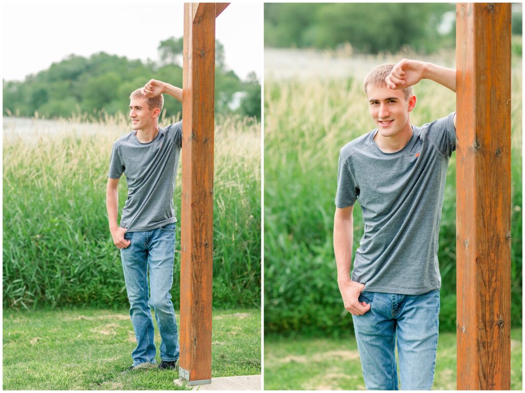 Senior boy poses | Iowa Senior Photographer | CB Studio