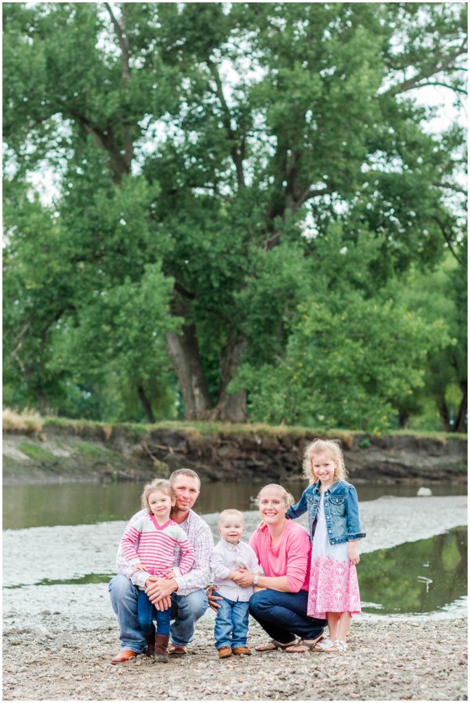 Family photography by a river | Iowa Family Photographer | CB Studio
