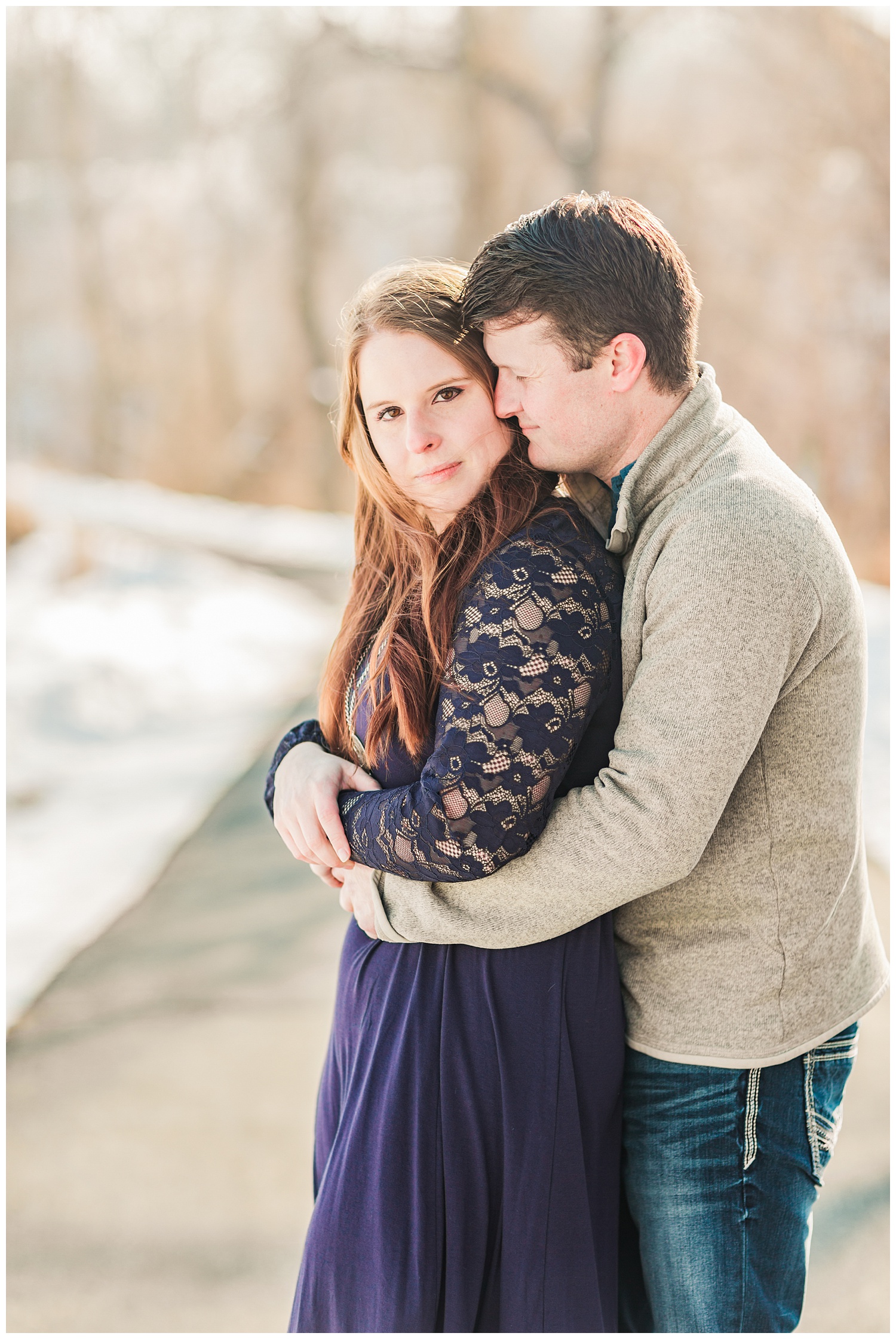 Snowy Engagement Session in Iowa with Hannah and Chris | CB Studio