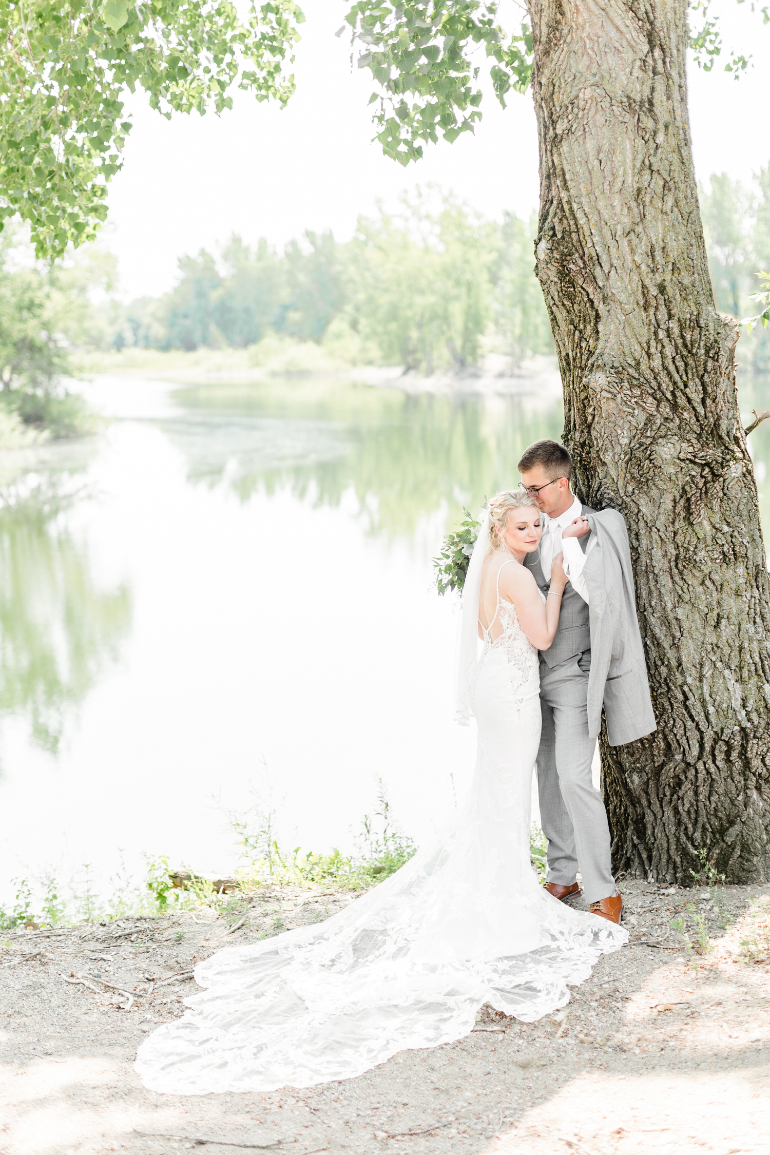 Quinton nuzzles Alli while she looks over her shoulder at Wild Haven in Algona, IA | CB Studio